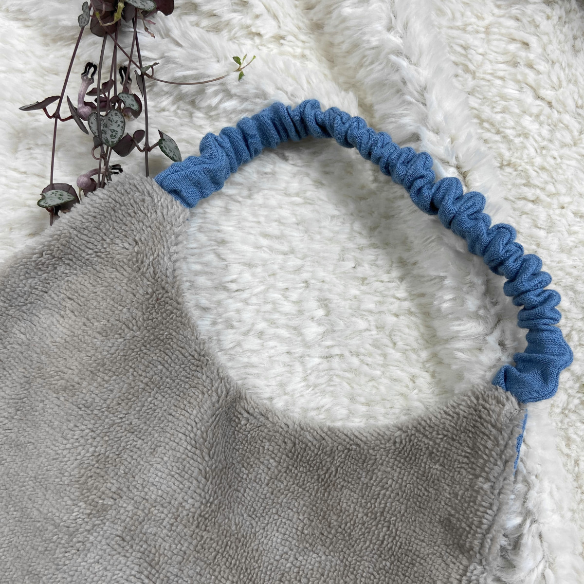 bavoir maternelle personnalisé bleu